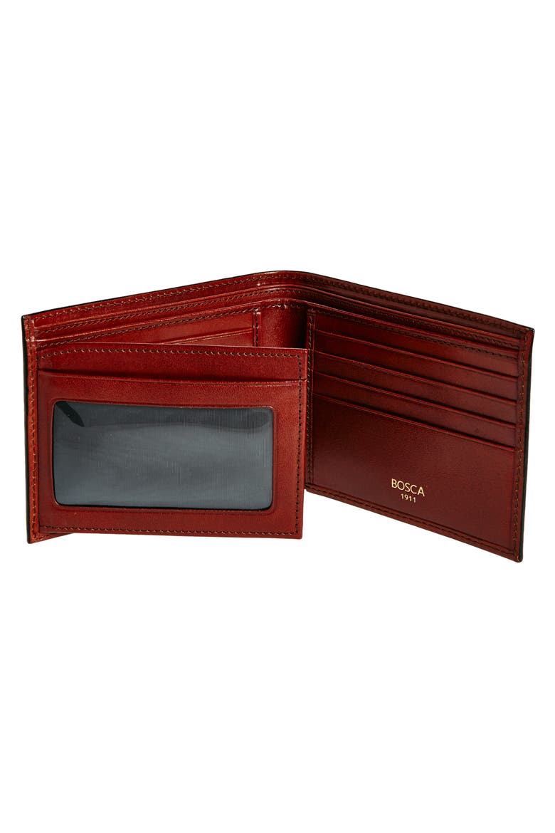 ID Flap Leather Wallet, Alternate, color, COGNAC