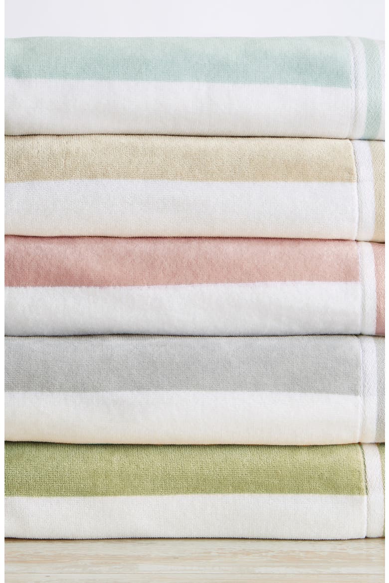 Oversize Stripe Beach Towel, Alternate, color, DUSTY ROSE / WHITE
