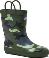 Lands' End Kids Pull On Splash Rubber Rain Boots