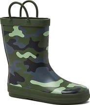 Lands' End Kids Pull On Splash Rubber Rain Boots