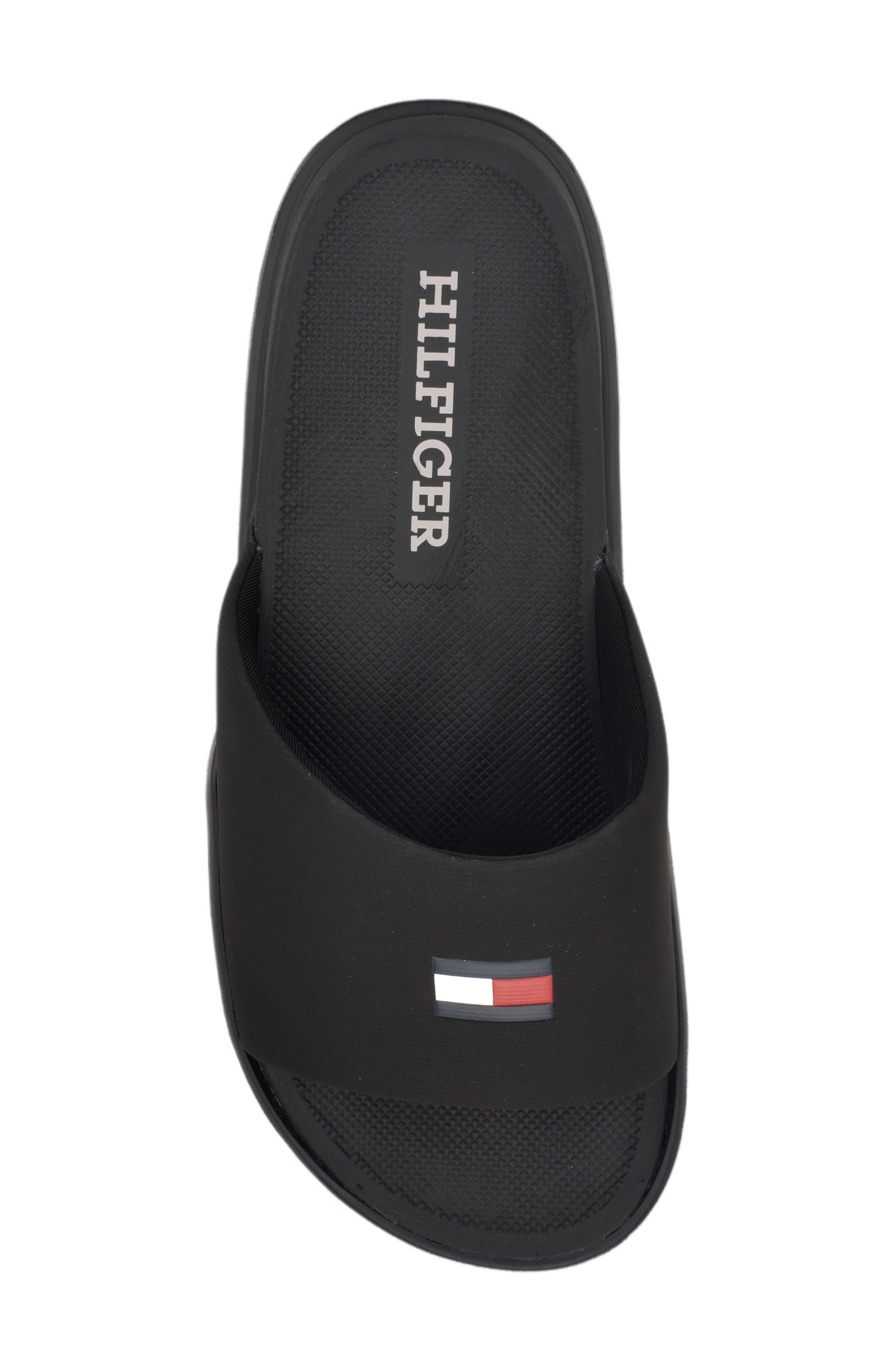 Tommy Hilfiger Marmo Slide Sandal, Alternate, color, Black 001