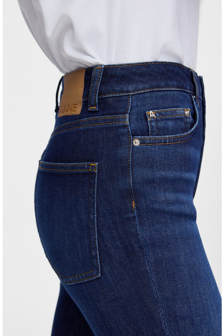 High Waist Skinny Jeans, Alternate, color, OCEAN BLUE