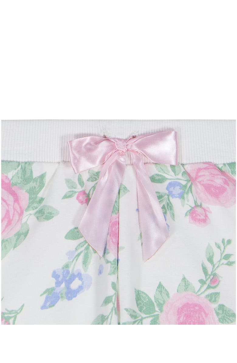 Juicy Couture Kids' Floral French Terry Hoodie, Tank & Shorts Set, Alternate, color, White