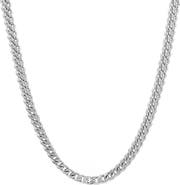 HMY JEWELRY Men's Franco Stainless Steel 24" Chain Necklace