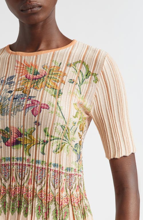 Etro Short Sleeve Sweater In Multi