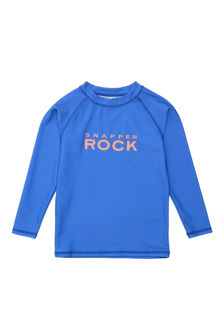 Kids' Long Sleeve Rashguard, Main, color, BLUE