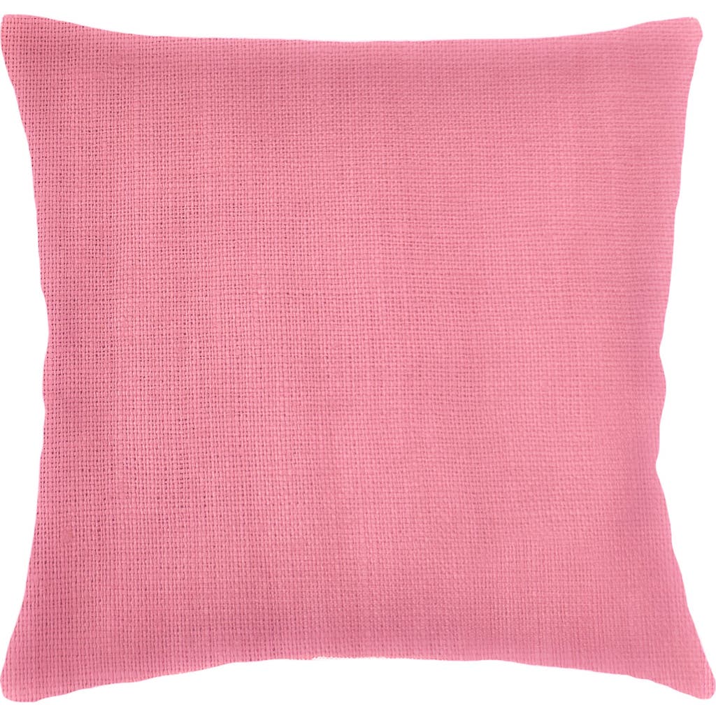 Anaya So Soft Linen Euro Pillow With Down Insert In Rouge