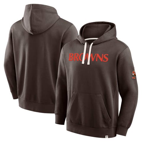 Men's Fanatics Brown Cleveland Browns New Horizons Heritage Pullover Hoodie