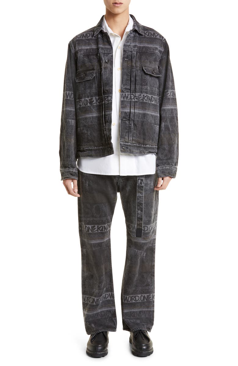 Sacai x Eric Haze Belted Jeans, Alternate, color,