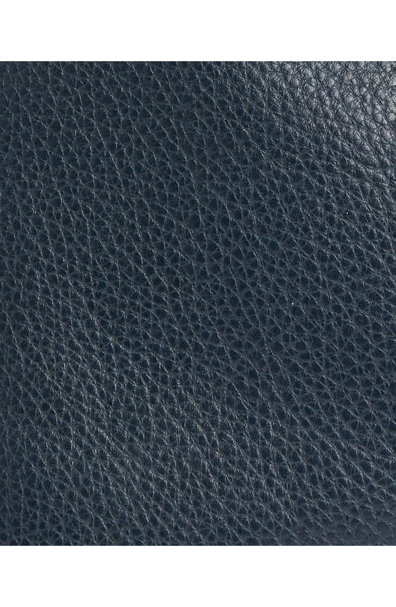 Alder Mini Leather Tote, Alternate, color, NAVY