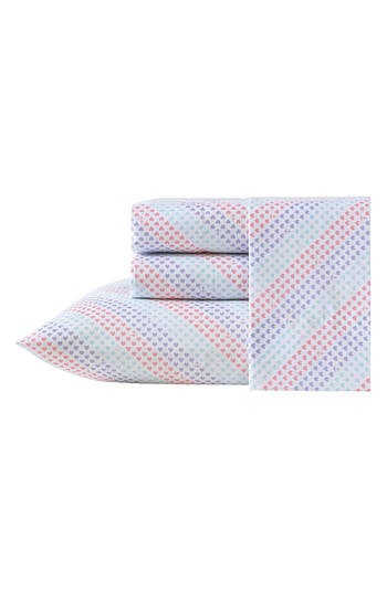 NAUTICA NAUTICA OSWALD HEART PRINT MICROFIBER SHEET SET