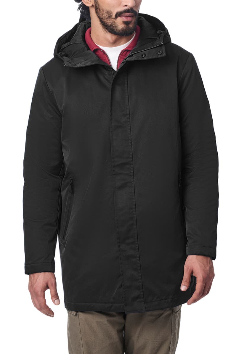 Bernardo Utility Hooded Walking Coat, Alternate, color, 