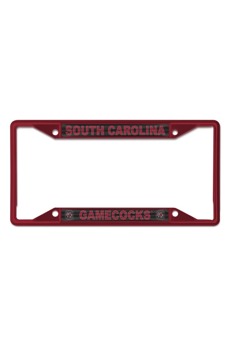 WINCRAFT South Carolina Gamecocks Chrome Colored License Plate Frame, Main, color, 