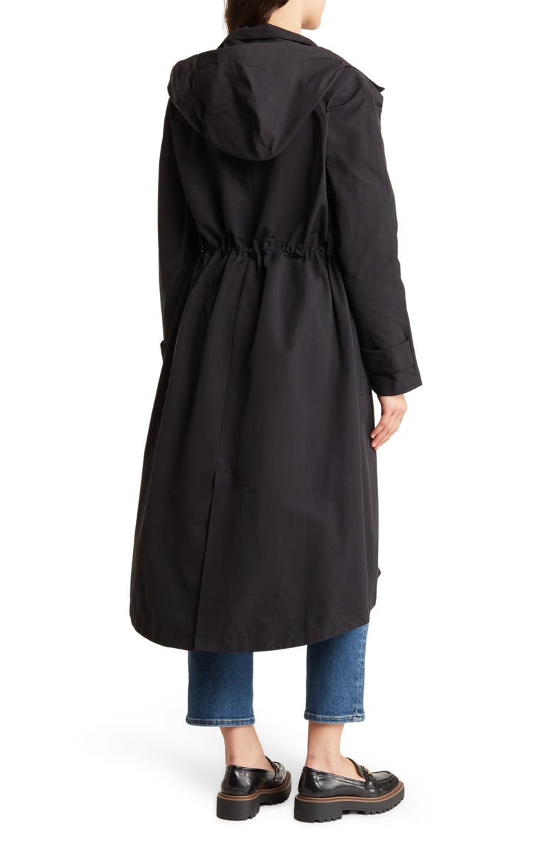 Steve Madden Hooded Drawcord Waist Coat, Alternate, color,