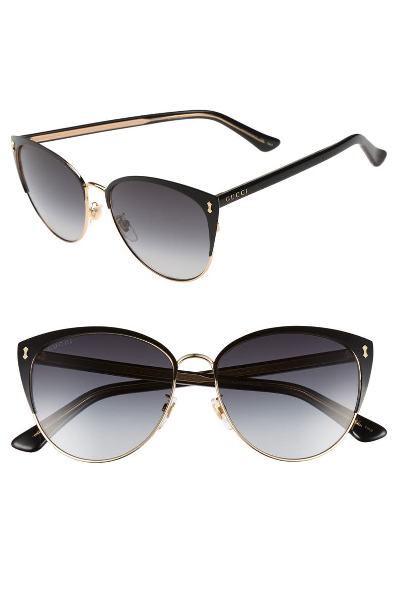 Gucci 58mm Cat Eye Sunglasses, Main, color, 