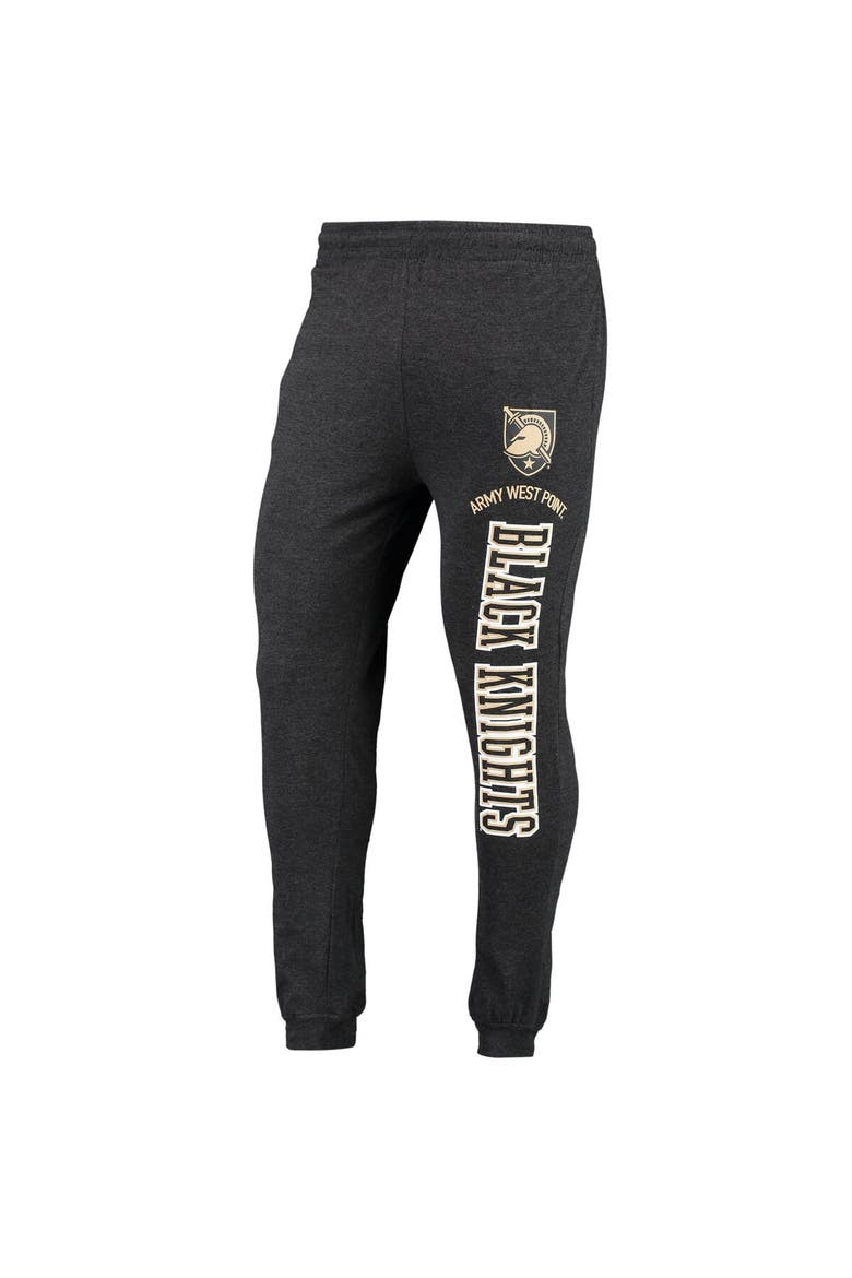 Men's Concepts Sport Black/Heather Charcoal Army Black Knights Meter Long Sleeve Hoodie T-Shirt & Jogger Pajama Set, Alternate, color, Black