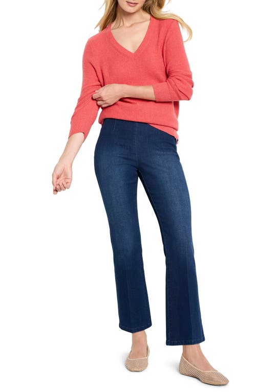 Nic + Zoe Nic+zoe Waffle Stitch V Neck Sweater In Red