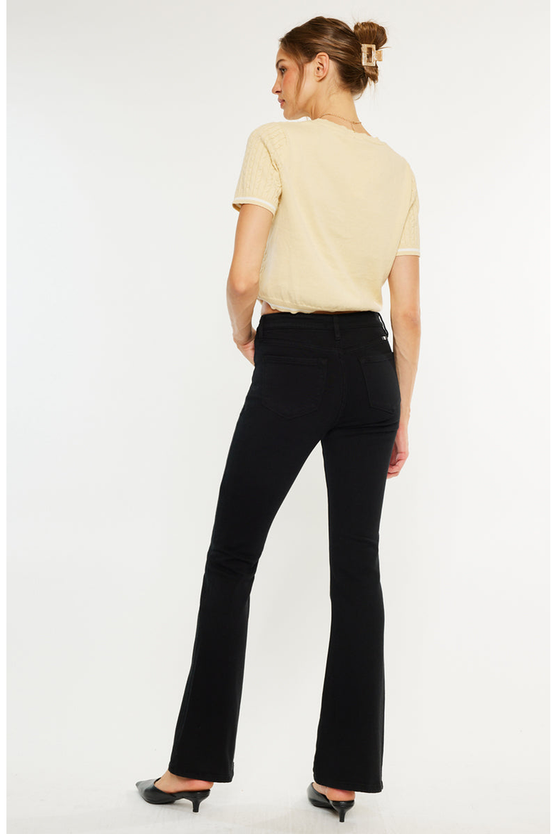 Paulina High Rise Bootcut Jeans, Alternate, color, Black