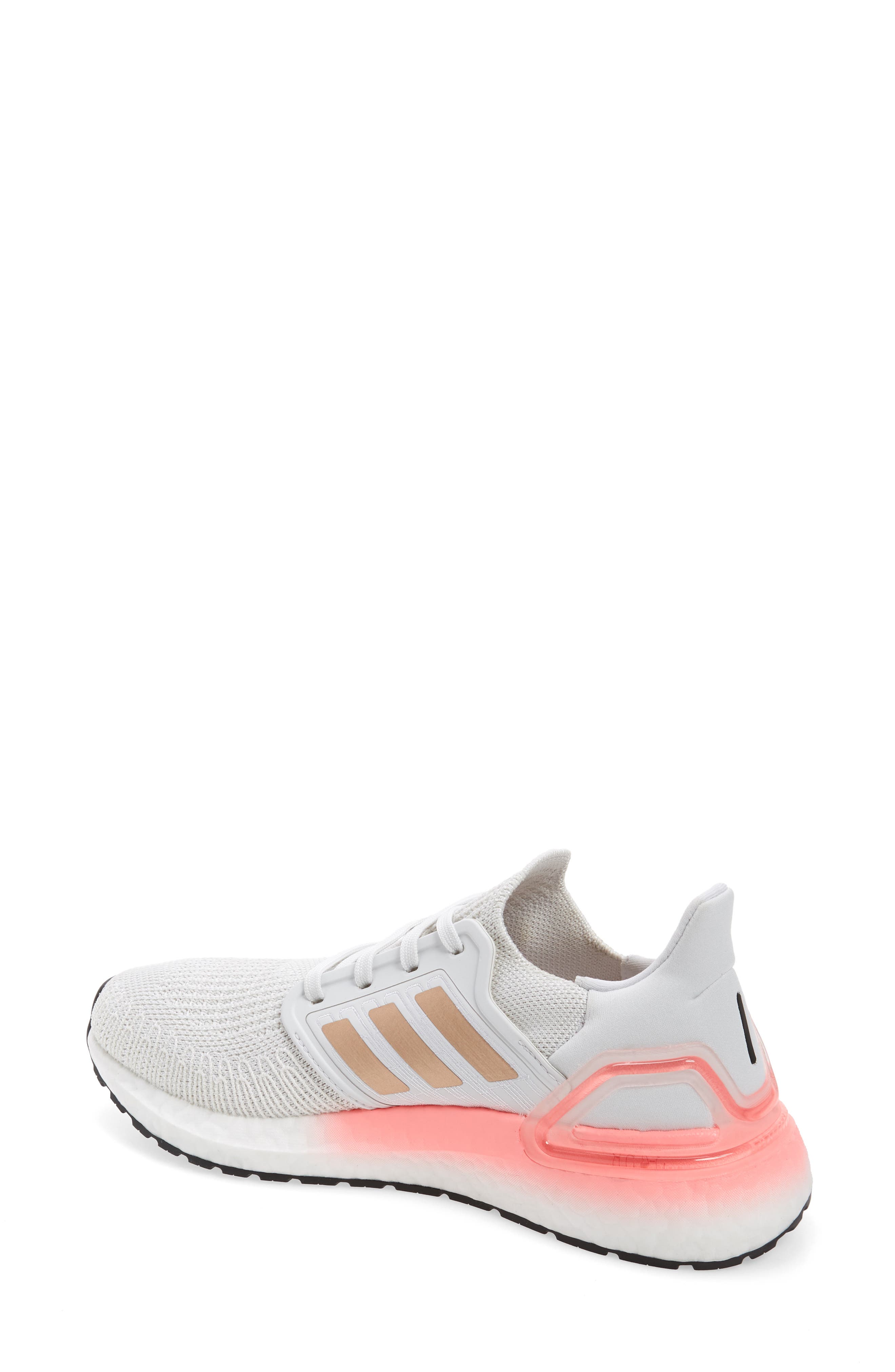 UltraBoost 20 Running Shoe, Alternate, color, CRYSTAL WHITE/ COPPER / RED
