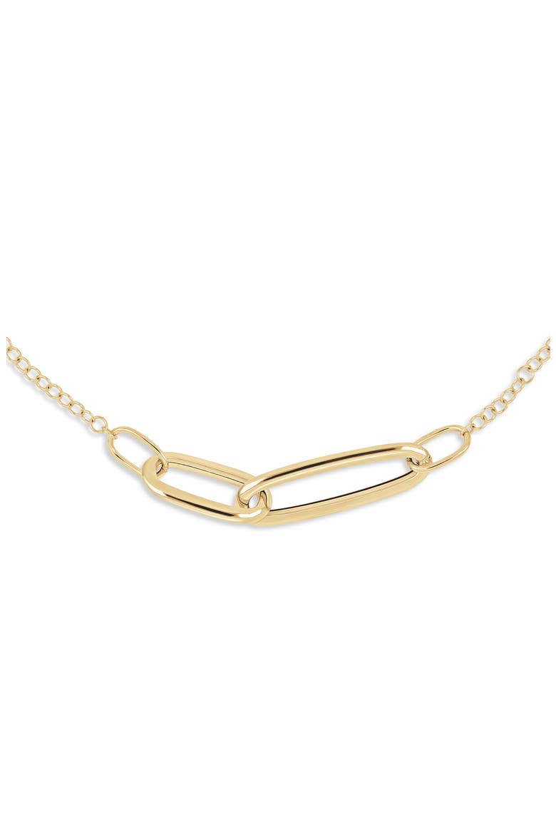 14k Gold Single Link Bracelet, Alternate, color, 14KY