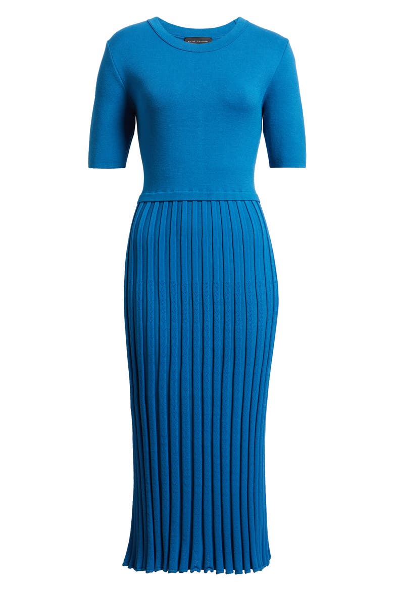The Vesper Knit Midi Dress, Alternate, color, BLUE PALACE