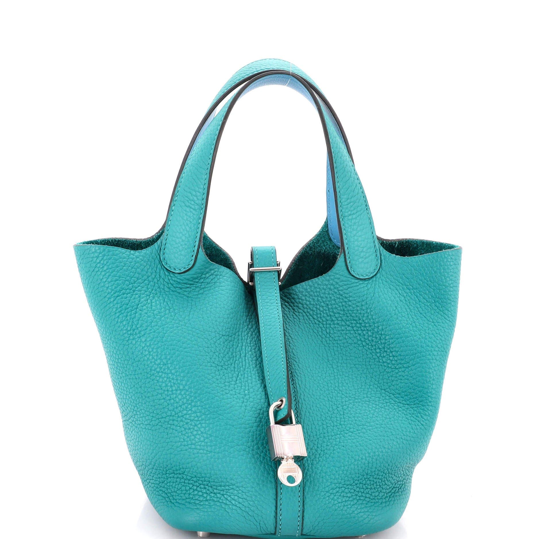 Eclat Picotin Lock Bag Clemence PM, Main, color, Green