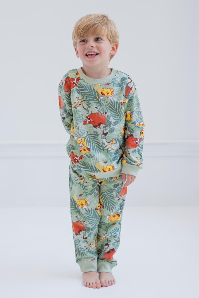Lion King 2-Piece Sweatshirt and Joggers Set, Alternate, color, Light Green