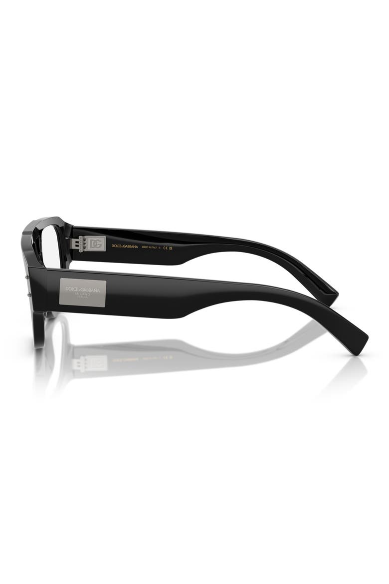 56mm Pilot Optical Glasses, Alternate, color, BLACK