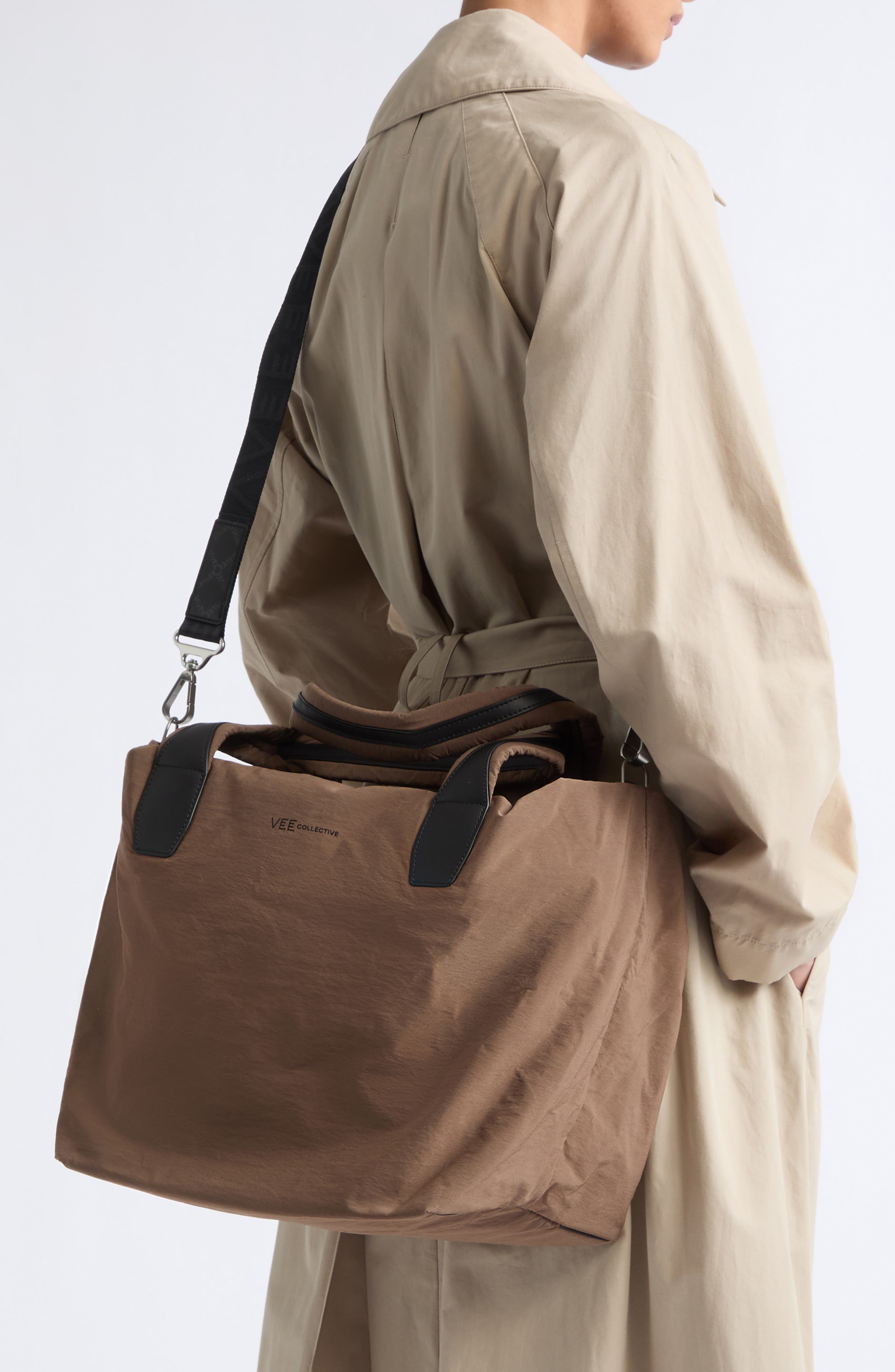 Medium Essence Mink Trench Tote, Alternate, color, MINK BRW