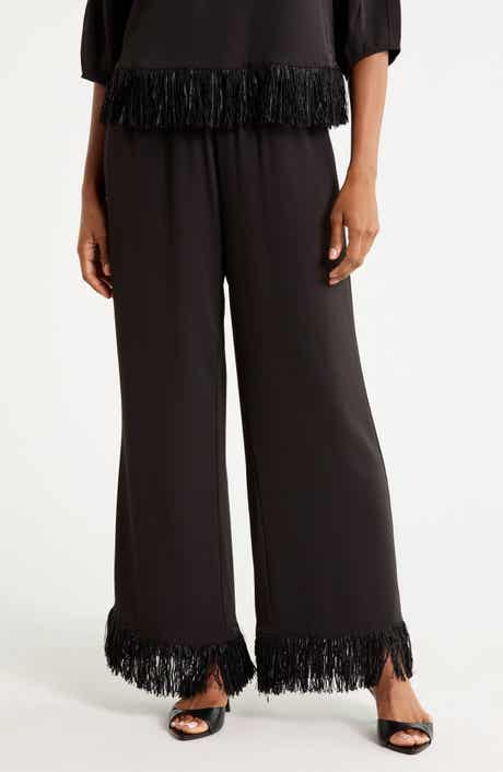Fringe Wide Leg Pants