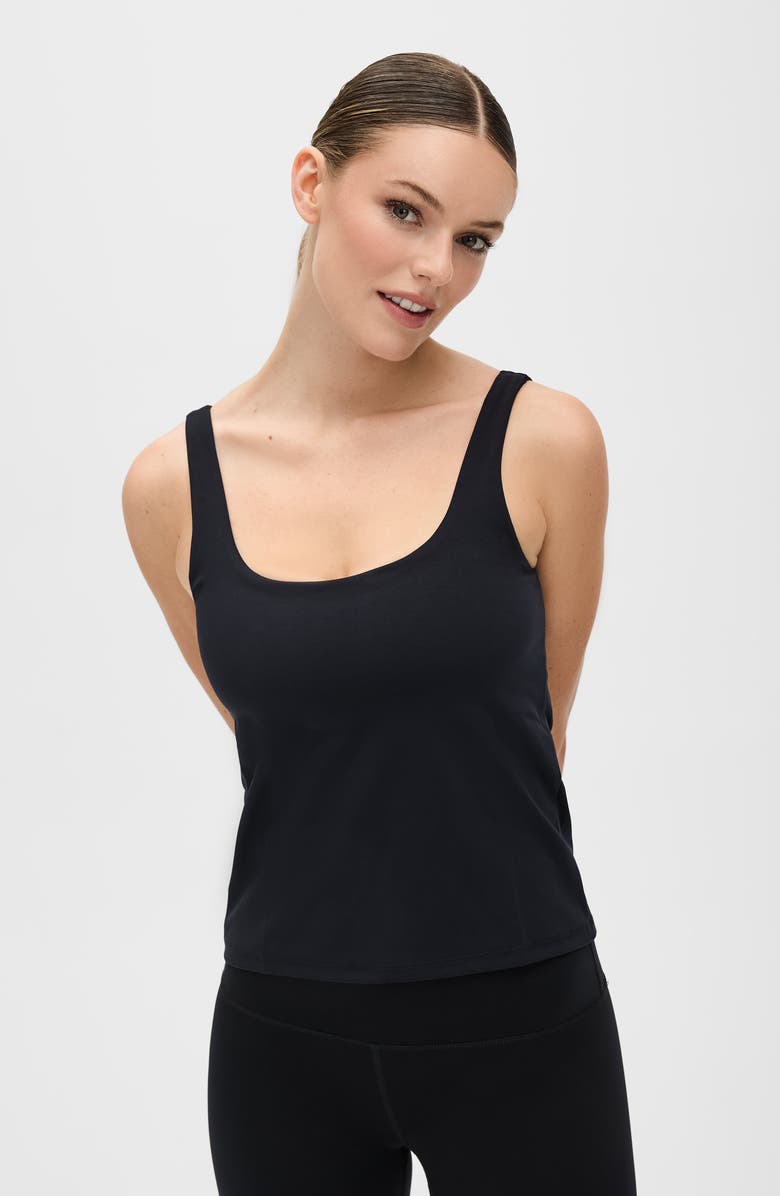 Elastique Athletics Lisse Tank, Main, color, Black