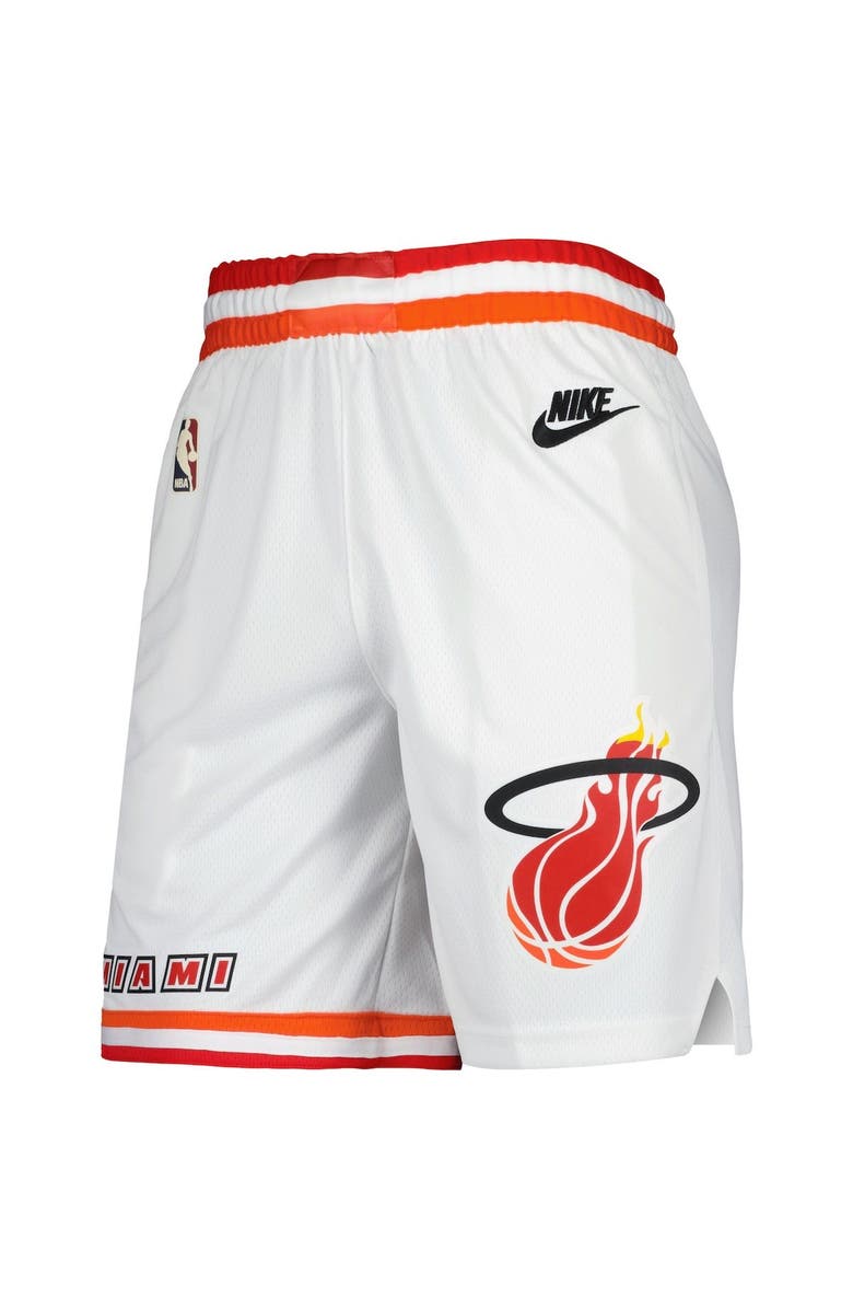 Nike Men's Nike White Miami Heat 2022/23 Classic Edition Swingman Performance Shorts, Alternate, color,