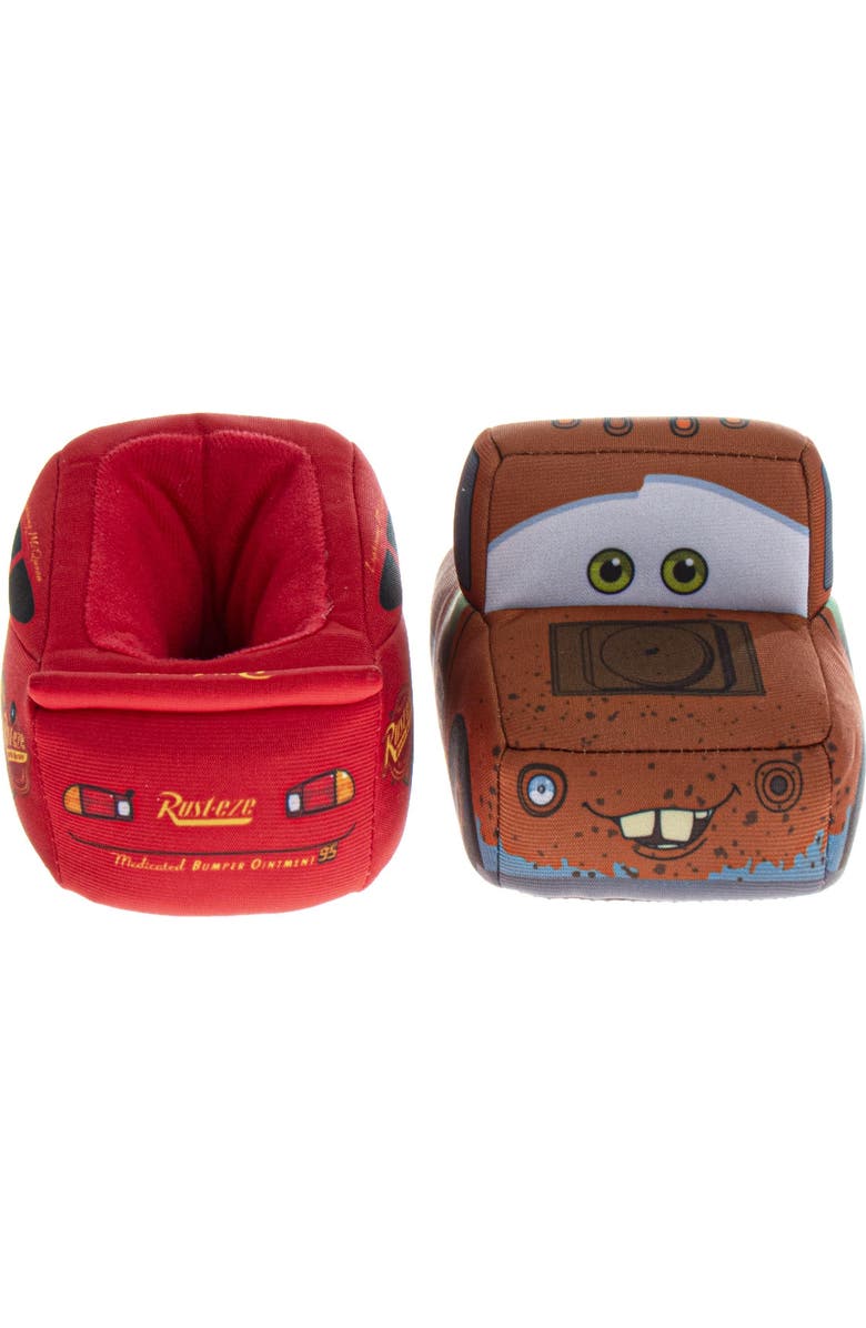 Disney Pixar Cars Lightning McQueen Boys Slippers, Alternate, color, Blue/Red