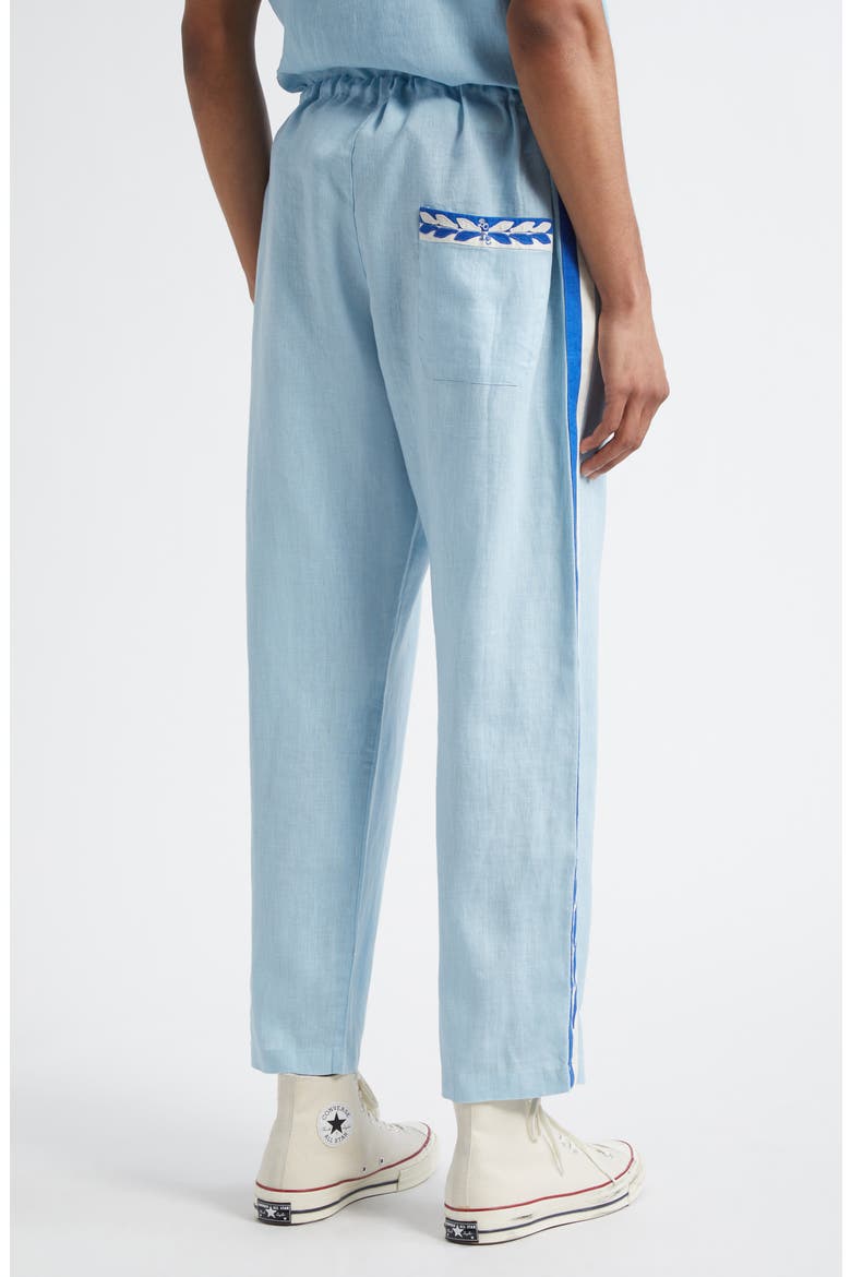 Seedling Stripe Pajama Pants, Alternate, color, WHITE/ BLUE