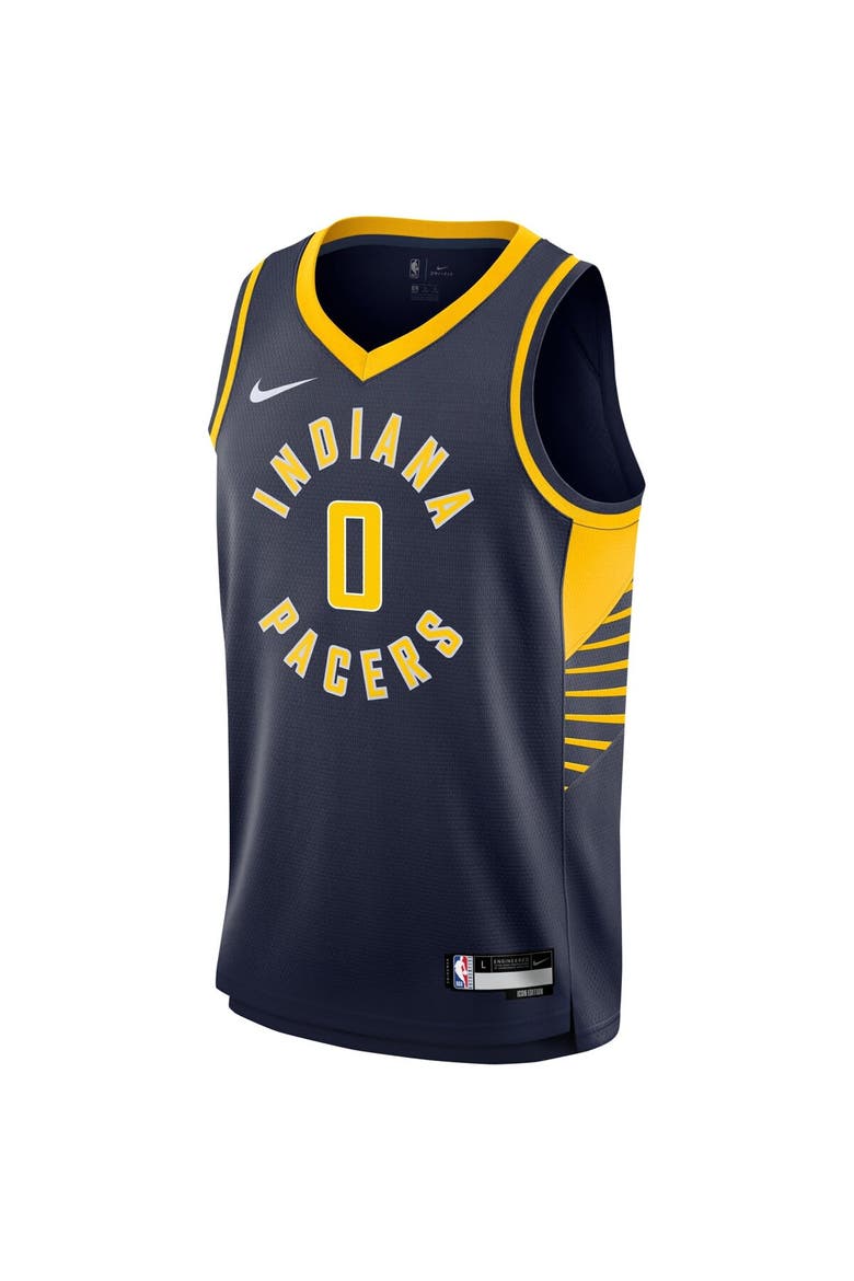 Youth Nike Tyrese Haliburton Navy Indiana Pacers Swingman Jersey - Icon Edition, Alternate, color, Navy