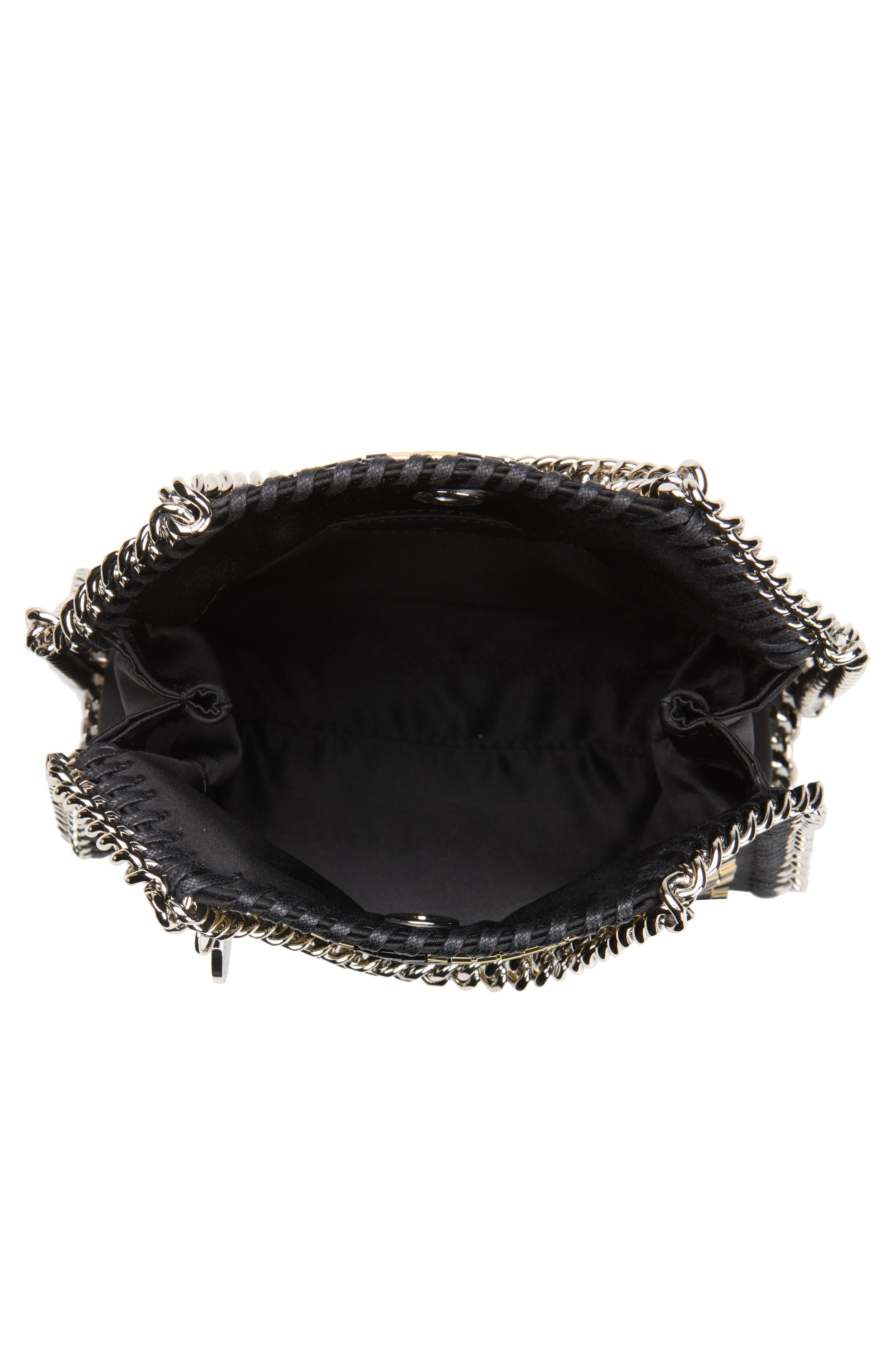 Tiny Falabella Beaded Leopard Spot Evening Bag, Alternate, color, BLACK/ GOLD