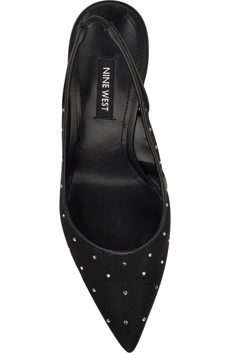 Nine West Feather Rhinestone Mesh Pump, Alternate, color,