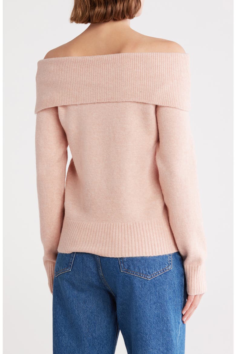 Cloud Off the Shoulder Sweater, Alternate, color, ROSE SMOKE