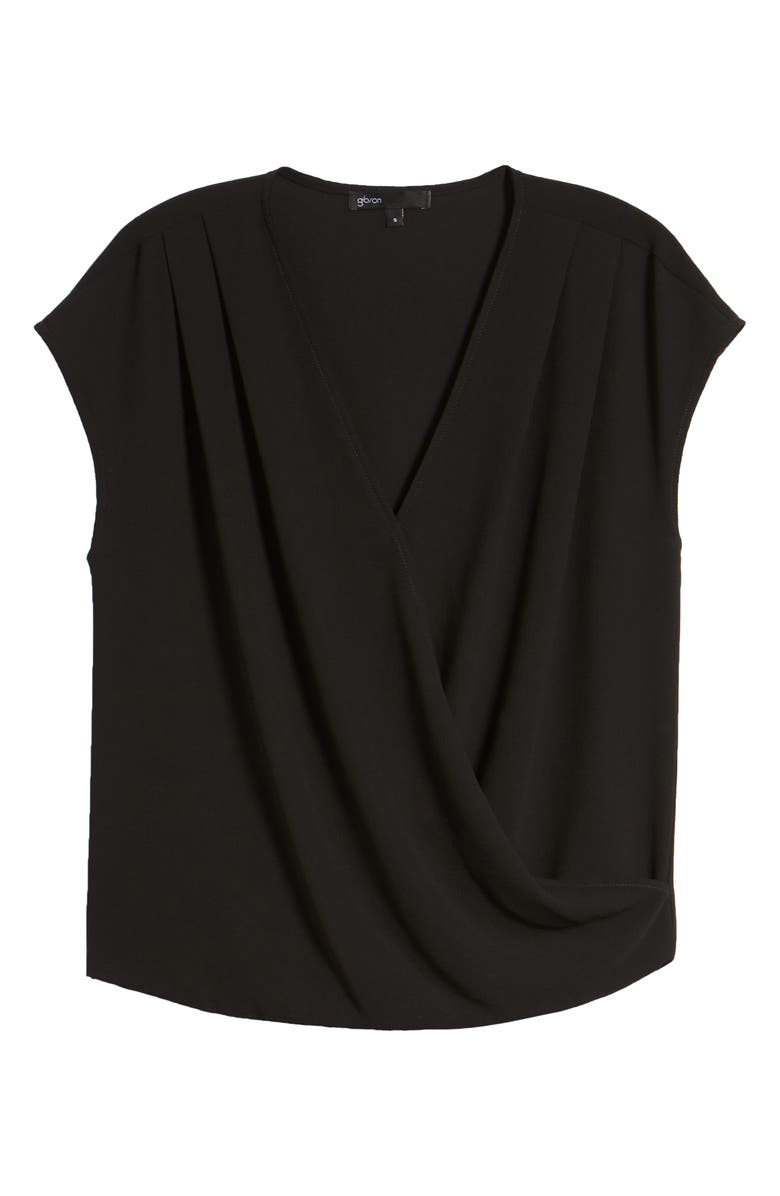 GIBSONLOOK Gibson Draped Faux Wrap Top, Alternate, color,
