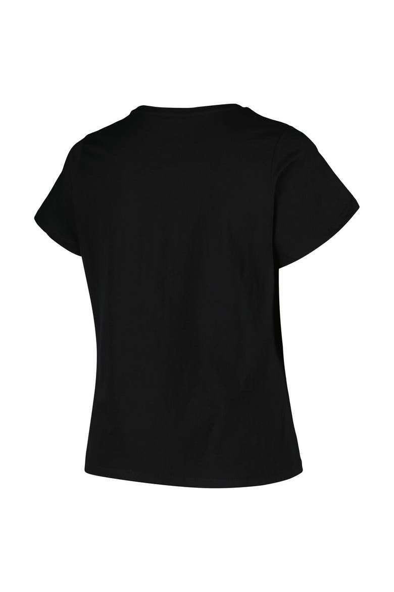 Women's Profile Black Boston Bruins Plus Size Arch Over Logo T-Shirt, Alternate, color, Black