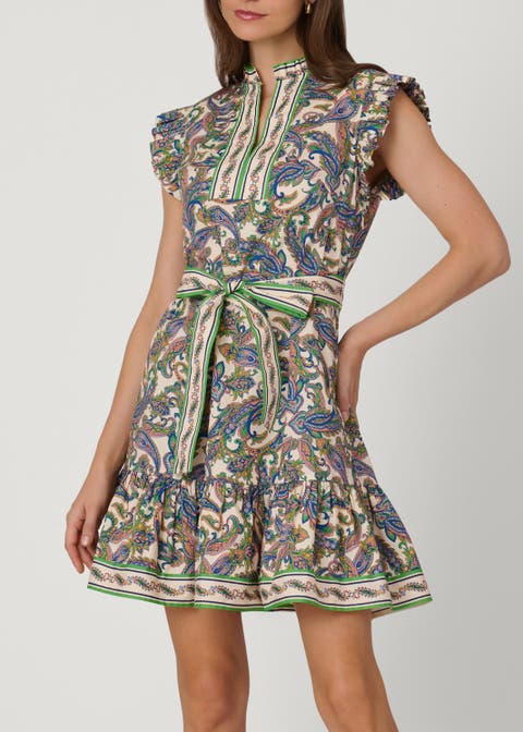 Pura Paisley Print Leah Dress
