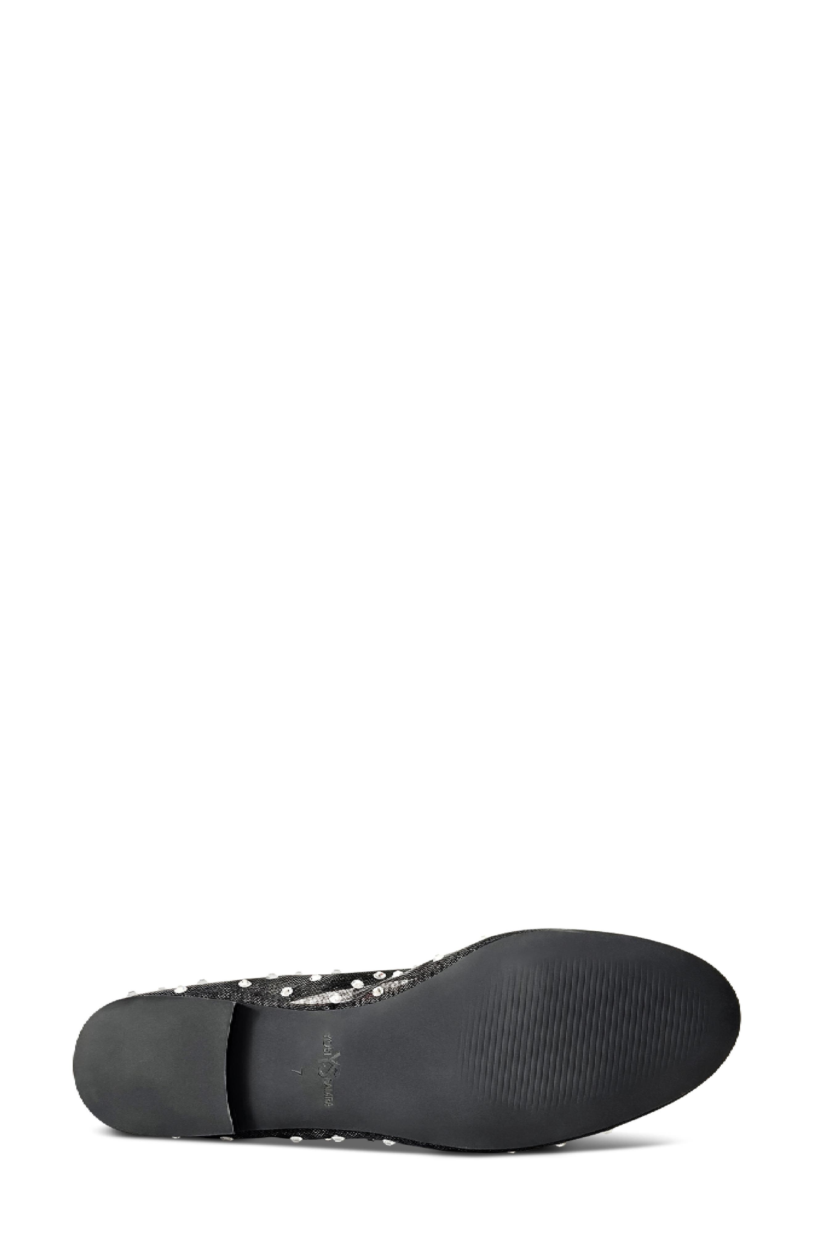 Yosi Samra Sadie Rhinestone Mesh Ballet Flat, Alternate, color, 