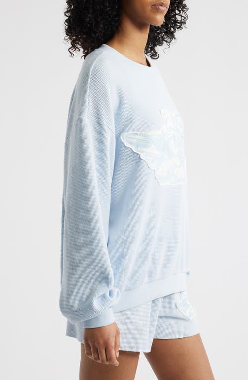 Boys Lie Aura Let Love Guide My Way Oversize Thermal Sweatshirt