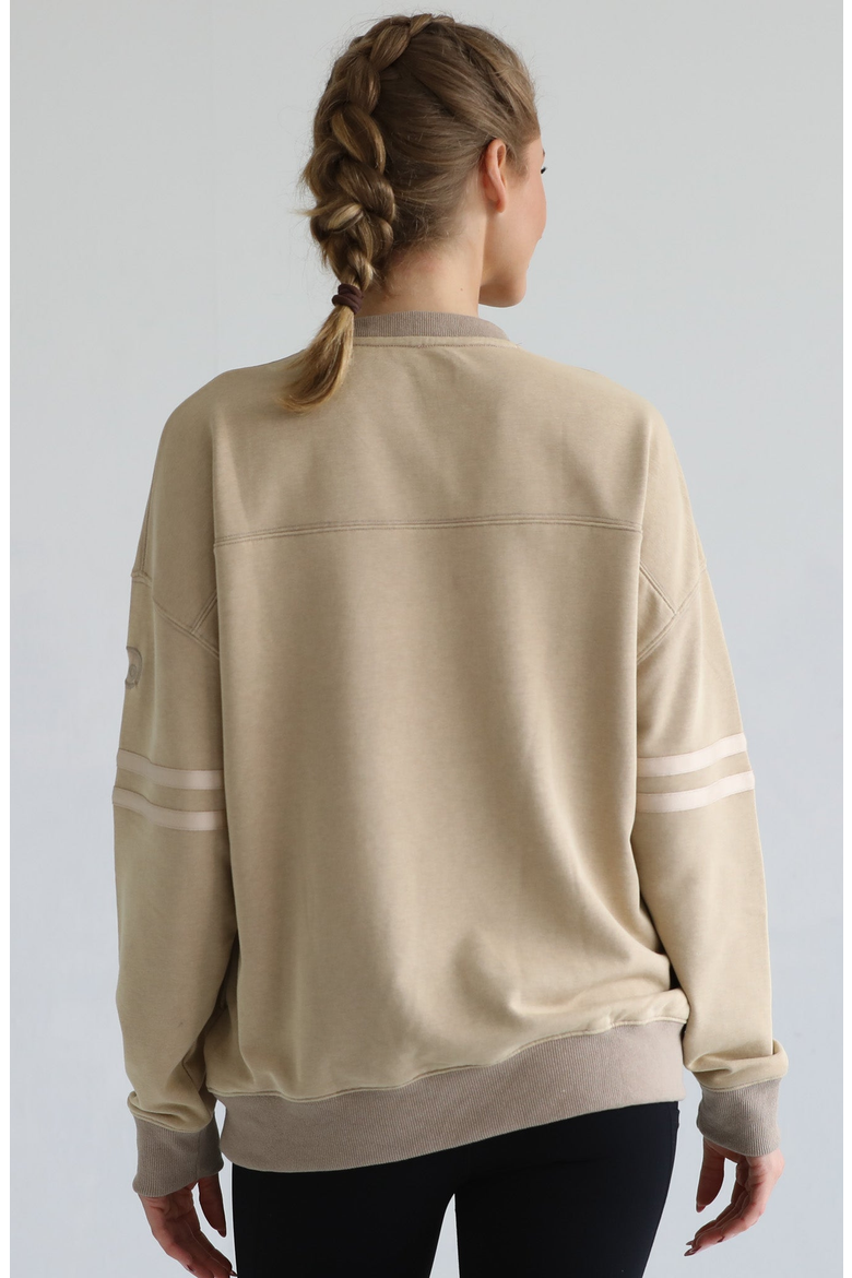 Celine Slouchy Nursing Pullover, Alternate, color, Sandy Dunes
