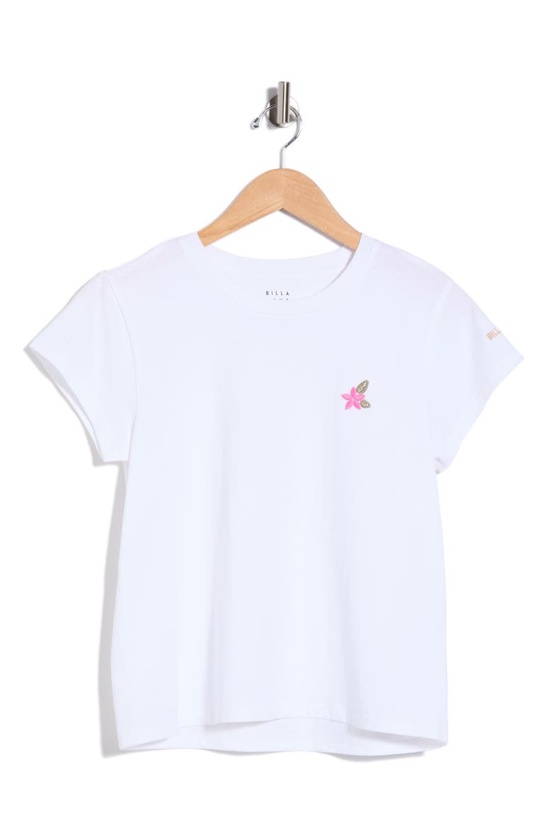 Palm Embroidered T-Shirt, Alternate, color, WHITE