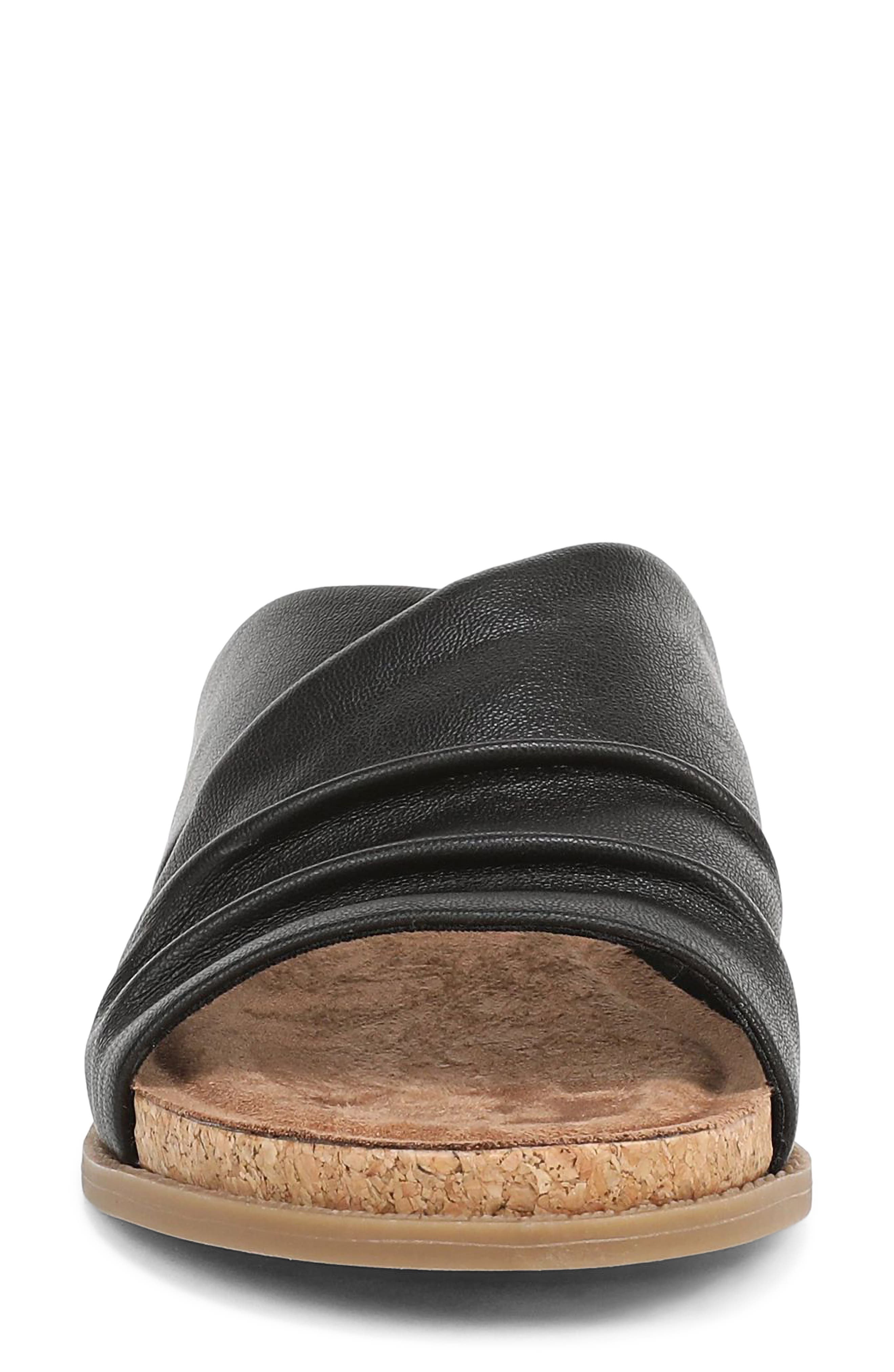 Blowfish Malibu Noelle Slide Sandal, Alternate, color, Black Faux Leather