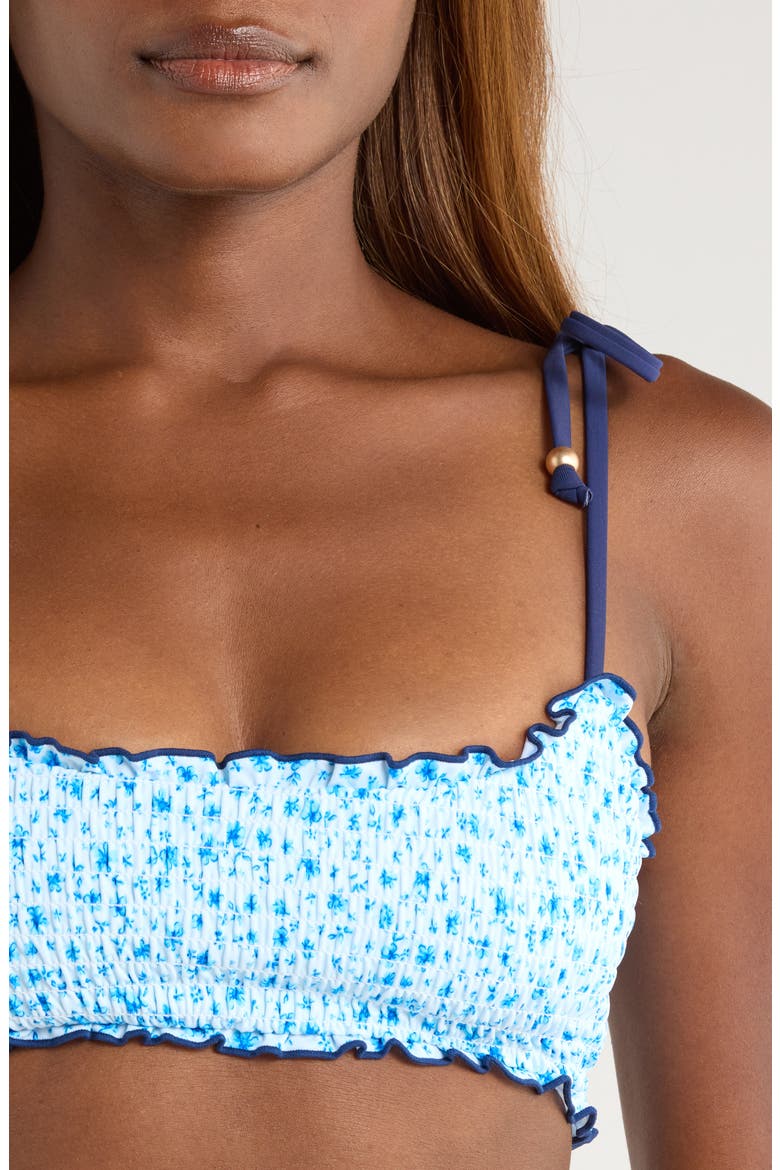 Smocked Bikini Top, Alternate, color, DREAM FLOWER