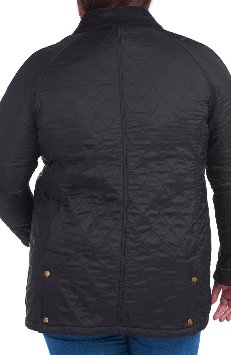 Barbour Beadnell Polarquilt Jacket, Alternate, color, Black/Black