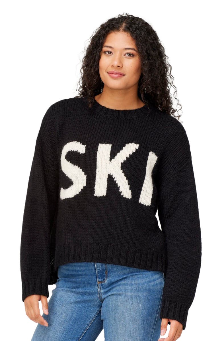 Krimson Klover Ski Sweater, Main, color, Black