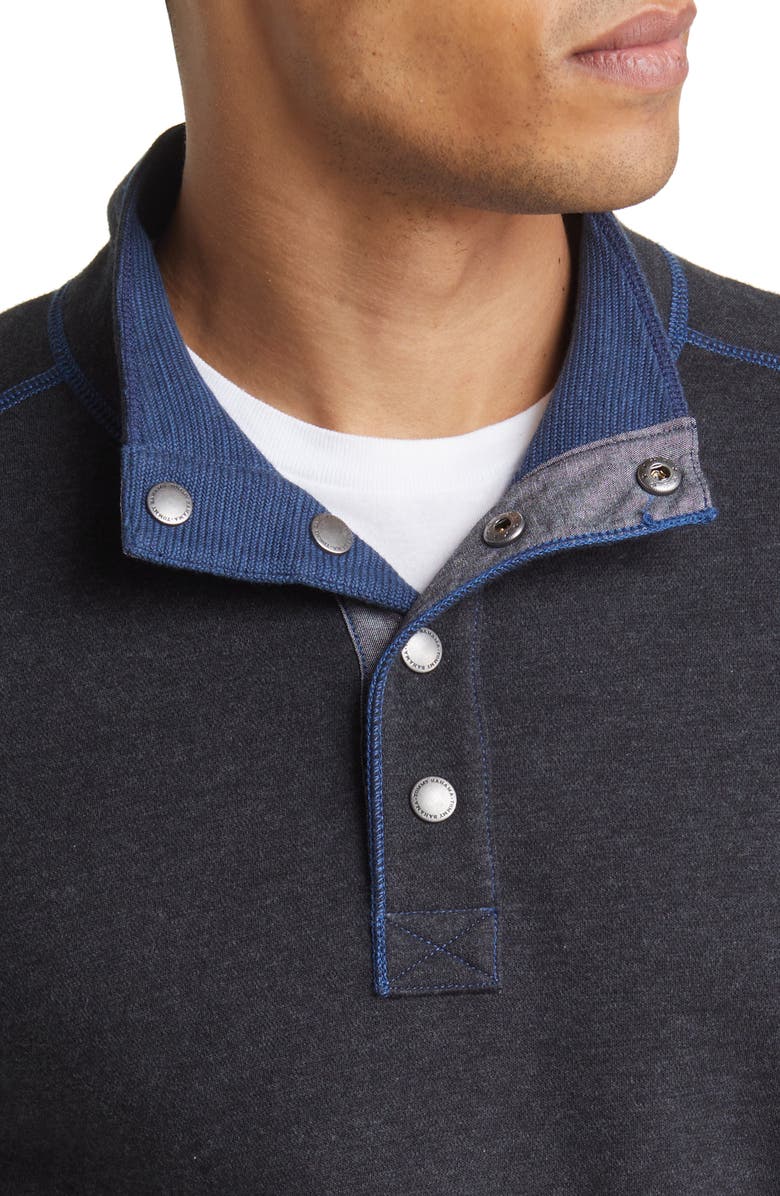 Tommy Bahama Fliprider Reversible Quarter Snap Pullover, Alternate, color,